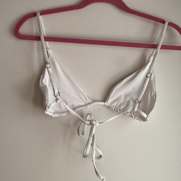 L*SPACE Brittany Bikini Top Gloss Gator (Textured Holographic print) s m l xl - Picture 9 of 13